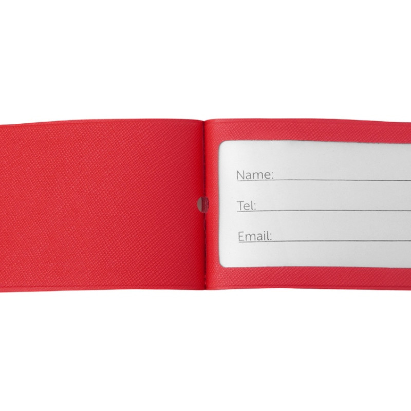 Багажная бирка «Favor» на силиконовой петле, красный