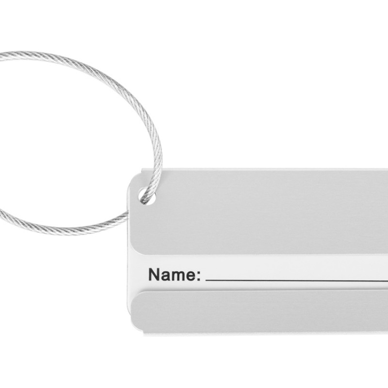 Бирка для багажа "Travel", серебристый