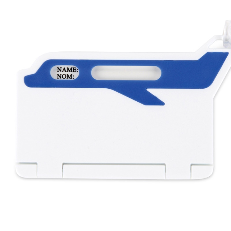 Бирка для багажа "Hop", белый/синий