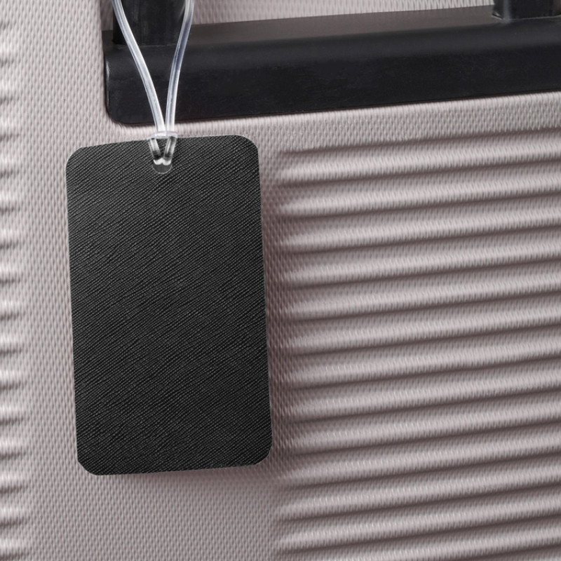 Багажная бирка «Favor» на силиконовой петле, черный