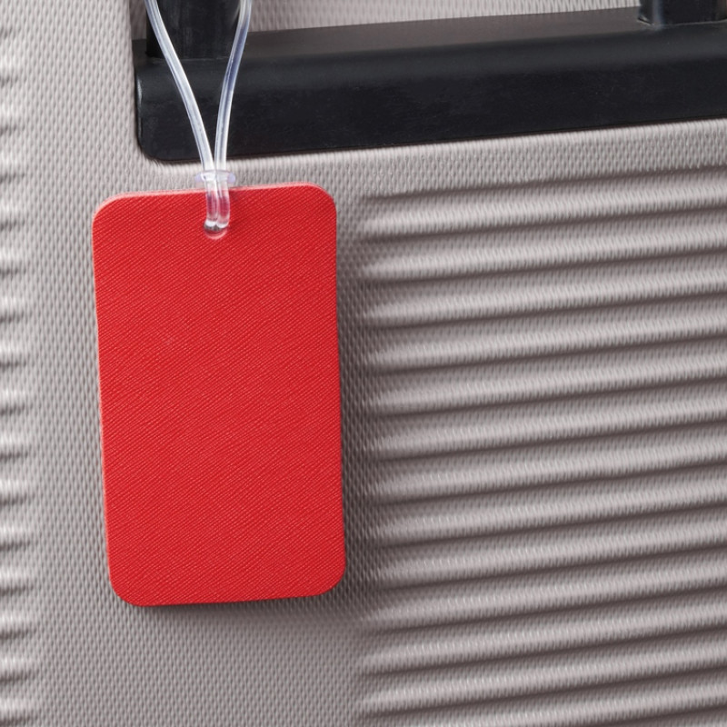 Багажная бирка «Favor» на силиконовой петле, красный