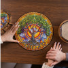 Деревянный пазл мандала "Дерево жизни" Деревянный пазл мандала "Дерево жизни"