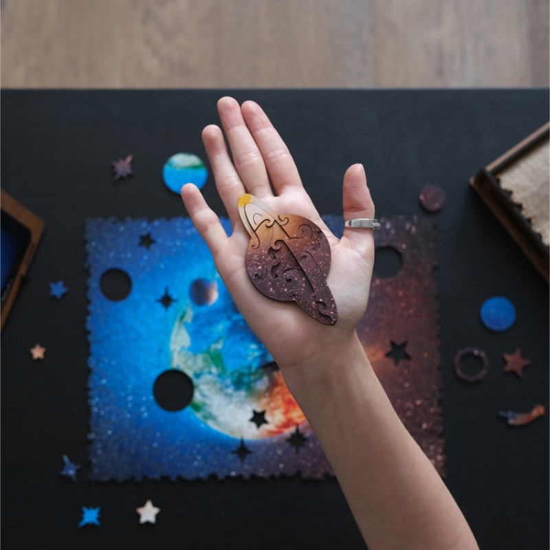 Деревянный пазл "Earth"