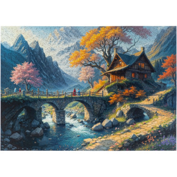 Деревянный пазл "Wonderhouse"