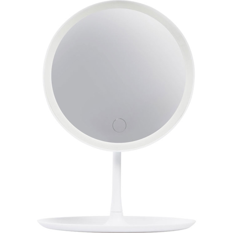 Косметическое зеркало с LED-подсветкой "Beautific", белый