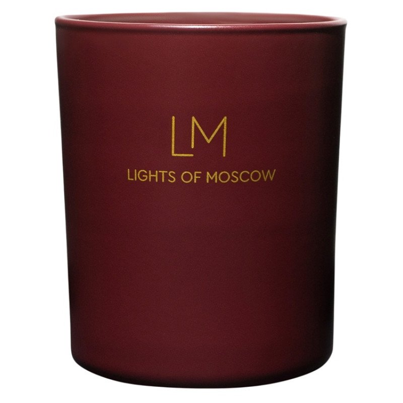 Ароматическая свеча в бордовом стакане Sunset, коллекция Exclusive, 250 мл