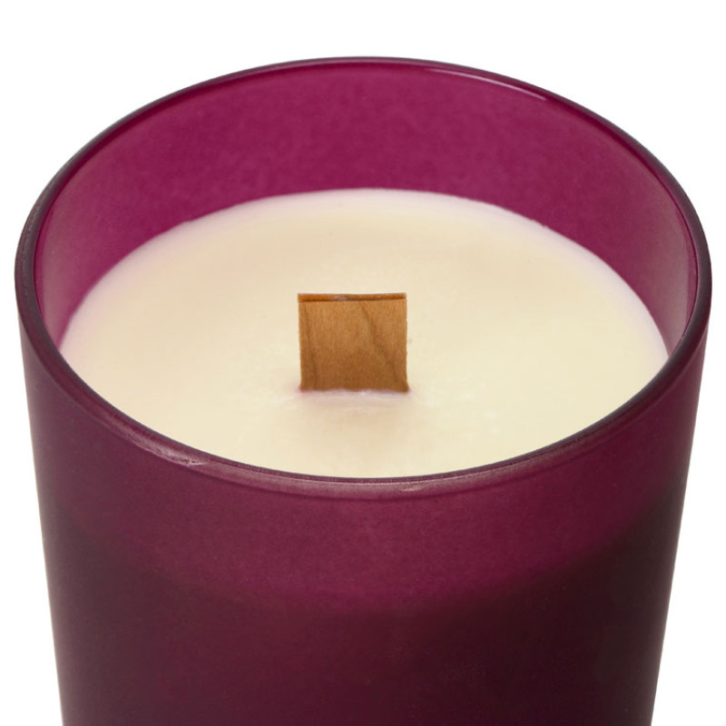 Свеча соевая ароматическая в стекле "Niort", бордовая
