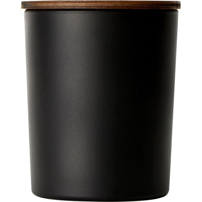 Свеча соевая ароматическая в стекле "Niort", черная