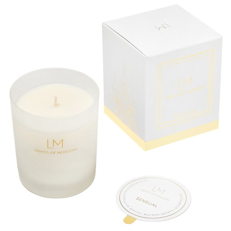 Ароматическая свеча в матовом стакане Sensual, коллекция Exclusive, 250 мл