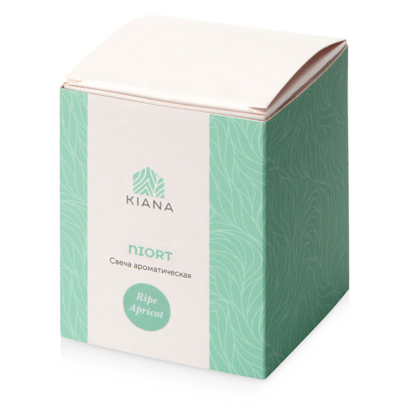 Свеча соевая ароматическая в стекле "Niort", белая