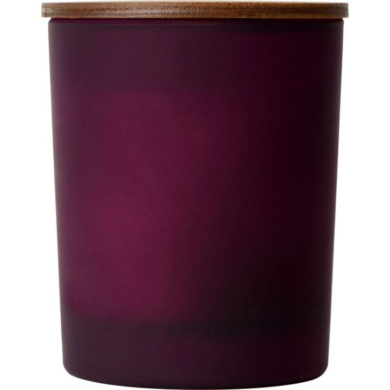 Свеча соевая ароматическая в стекле "Niort", бордовая (P)