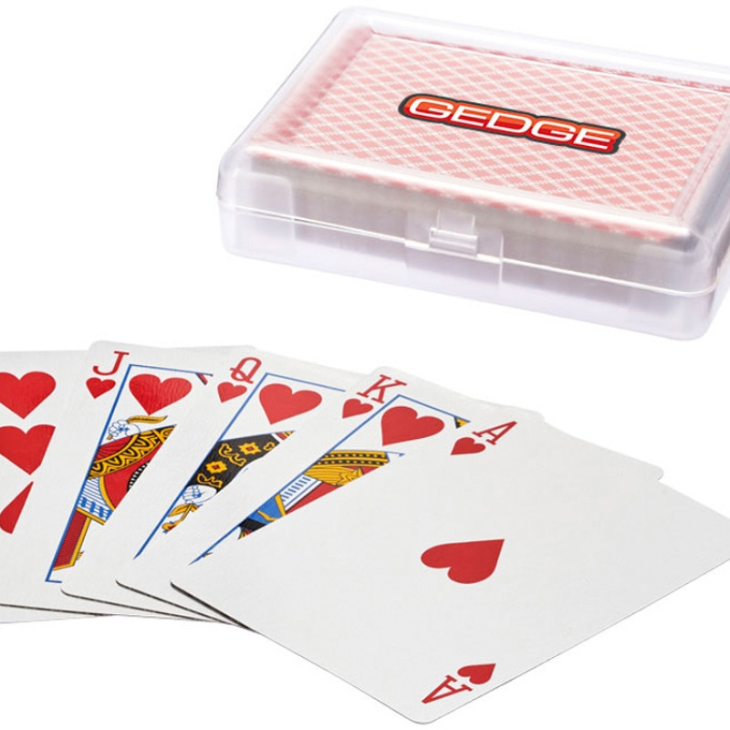 Карточная игра Reno в чехле, прозрачный/красный