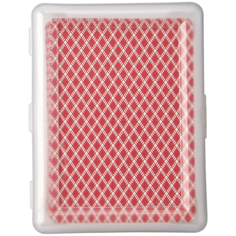 Карточная игра Reno в чехле, прозрачный/красный