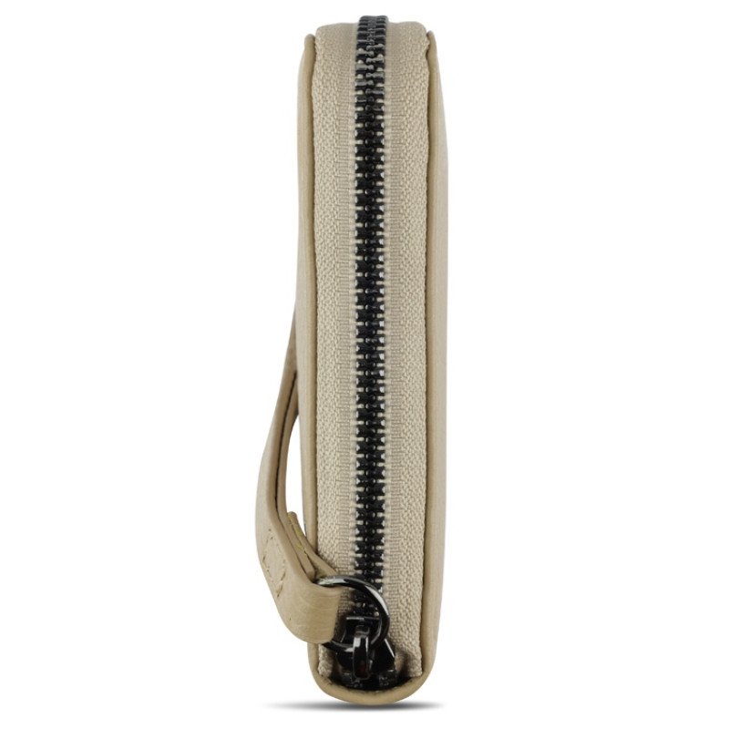 Кошелёк женский BUGATTI ЭЛЬЗА | ELSA, с защитой данных RFID, песочного цвета, воловья кожа/полиэстер, 18,7х2х10 см