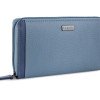 Кошелёк женский BUGATTI СИНА | SINA, голубой, воловья кожа/полиэстер, 19х3х11 см
