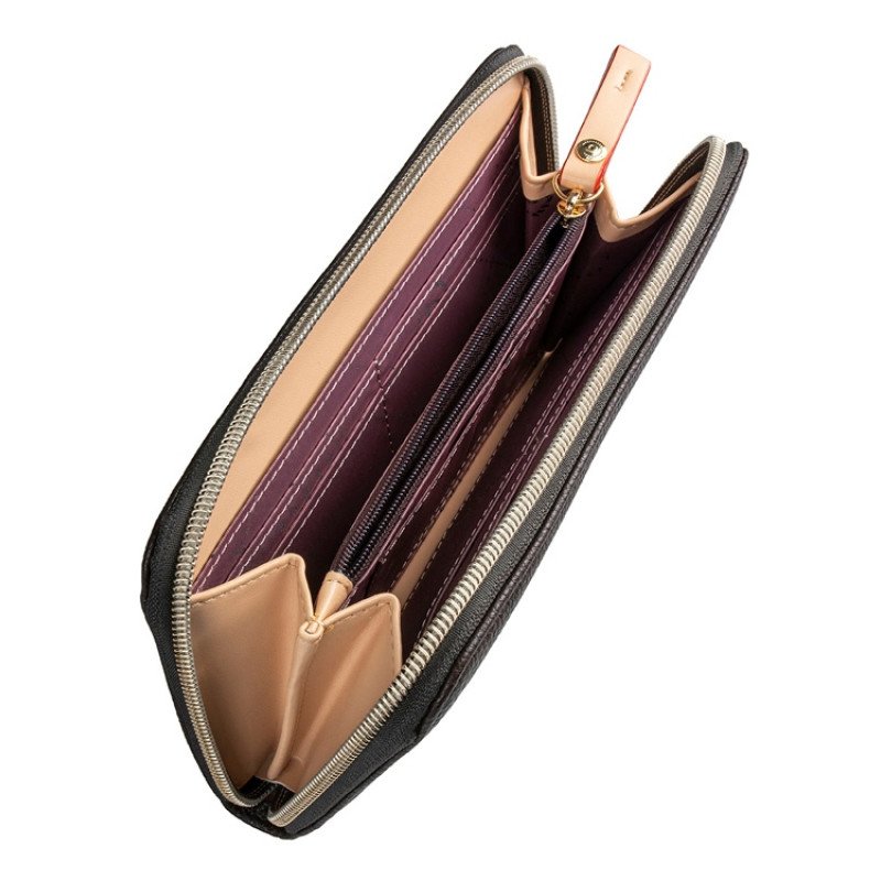 Кошелёк женский BUGATTI ЭЛЛА | ELLA, тёмно-коричневый, полиуретан, 19х2х10 см