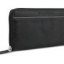 Кошелёк женский BUGATTI БАНДА | BANDA, с защитой данных RFID, чёрный, кожа козы/полиэстер, 18,5х2х10 см