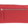 Кошелёк женский BUGATTI ЛИНДА | LINDA, на молнии, красный, натуральная воловья кожа, 19,2х2,5х10,5 см