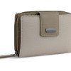 Кошелёк женский BUGATTI СИНА | SINA, бежевый, воловья кожа/полиэстер, 13,7х3х9,5 см