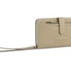 Кошелёк женский BUGATTI ЭЛЬЗА | ELSA с ключницей, с защитой данных RFID, песочного цвета, воловья кожа/полиэстер, 18,7х3х10,7 см