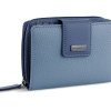 Кошелёк женский BUGATTI СИНА | SINA, голубой, воловья кожа/полиэстер, 13,7х3х9,5 см