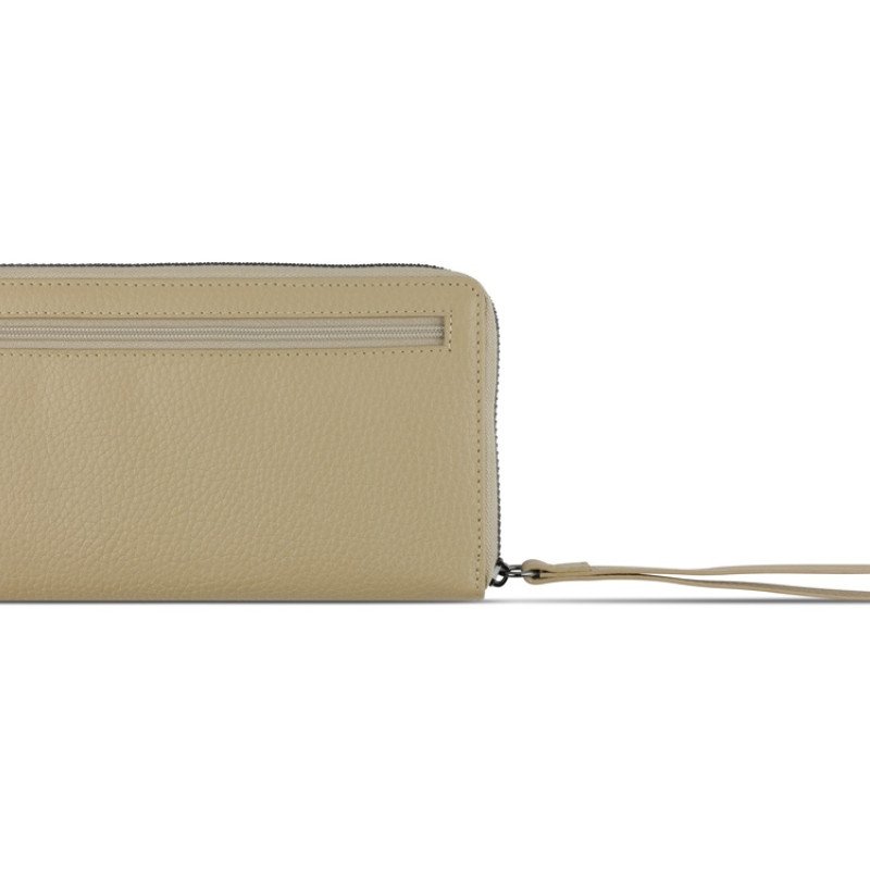 Кошелёк женский BUGATTI ЭЛЬЗА | ELSA, с защитой данных RFID, песочного цвета, воловья кожа/полиэстер, 18,7х2х10 см