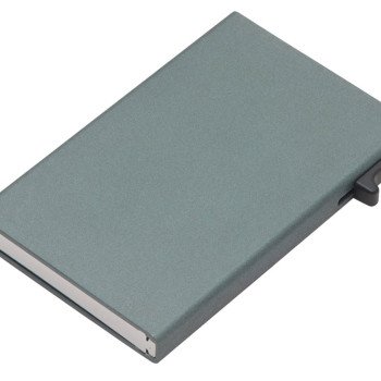 Картхолдер "Florence" с RFID- защитой из алюминия, цвет оружейной стали