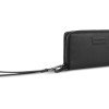 Кошелёк женский BUGATTI ЭЛЬЗА | ELSA, с защитой данных RFID, чёрный, воловья кожа/полиэстер, 19х3х10,5 см