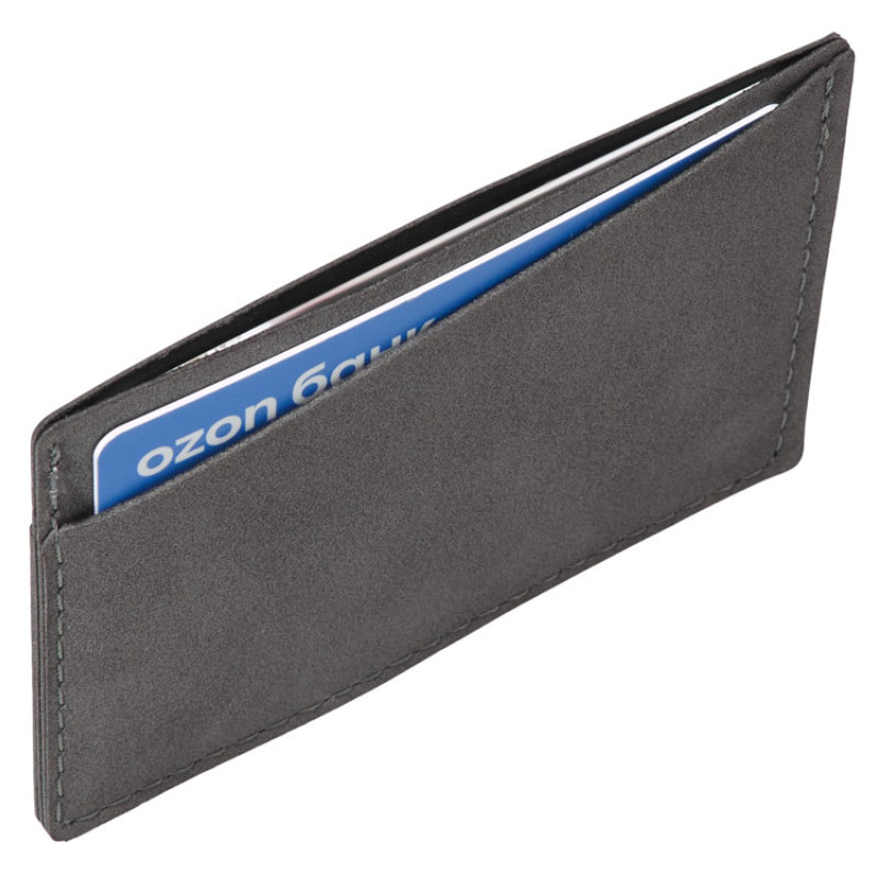 Футляр на 3 пластиковые карты "Alicante", темно-серый