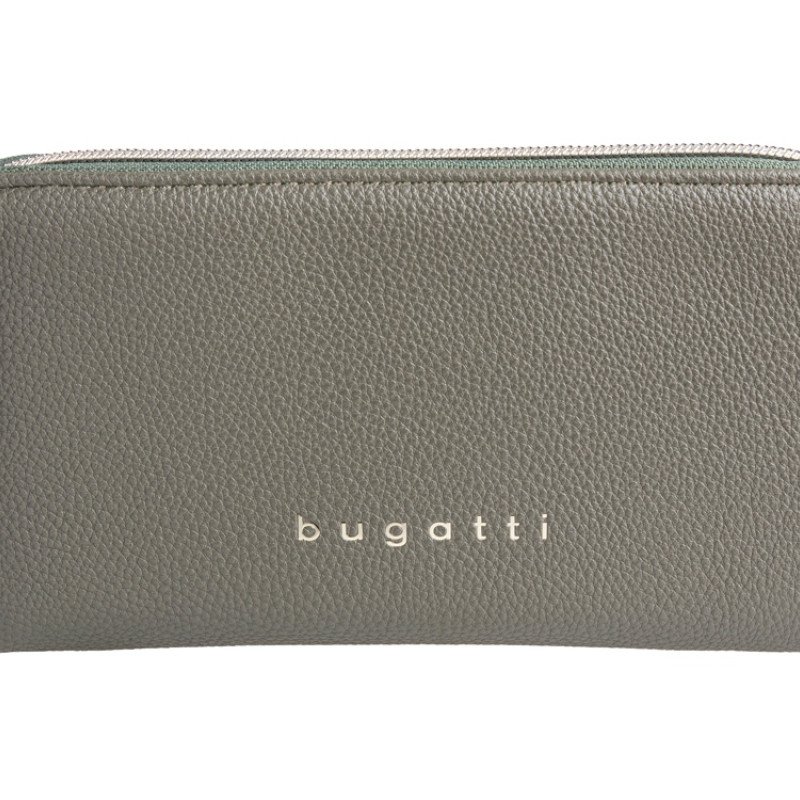 Кошелек женский BUGATTI ЭЛЛА | ELLA, оливковый, полиуретан, 19х2х10 см