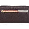 Кошелёк женский BUGATTI ЭЛЛА | ELLA, тёмно-коричневый, полиуретан, 19х2х10 см