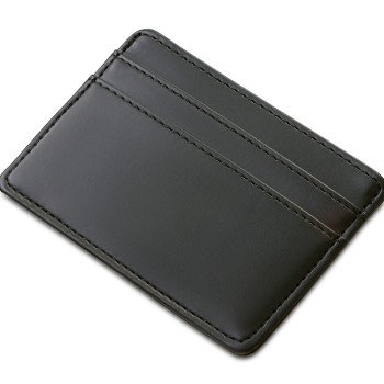 Картхолдер для двух карт и наличных денег с зажимом "Crave", черный