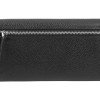 Кошелёк женский BUGATTI ЛИНДА | LINDA, чёрный, натуральная воловья кожа, 19х3х10 см