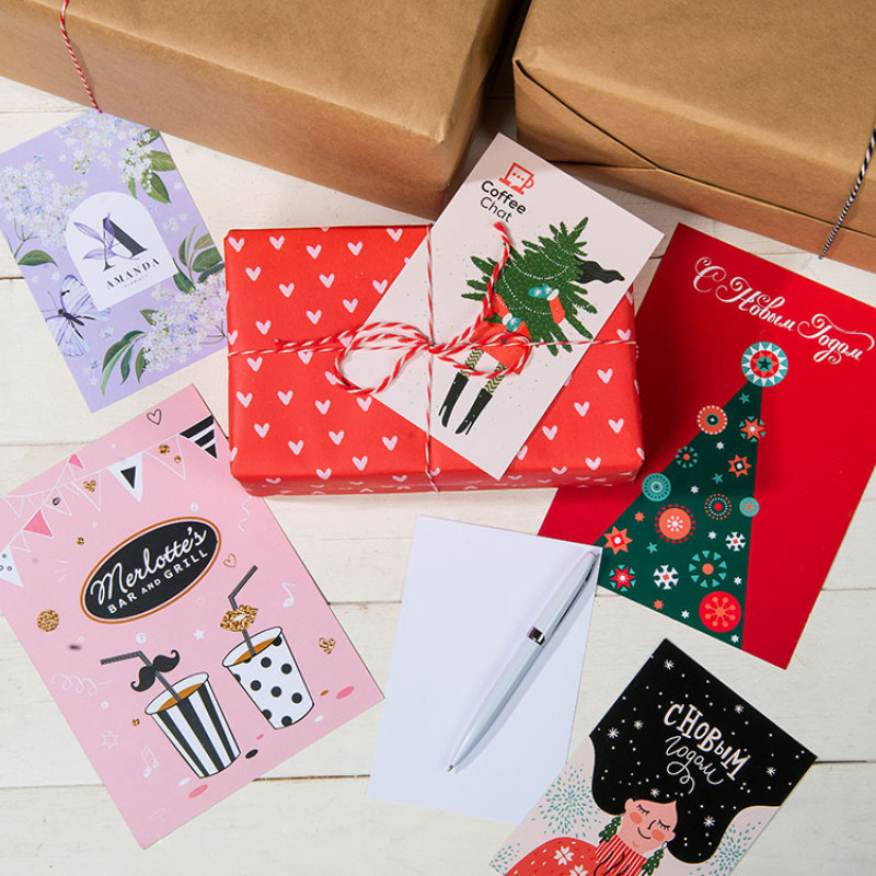 Открытка под запечатку, А5 Открытка под запечатку, А5