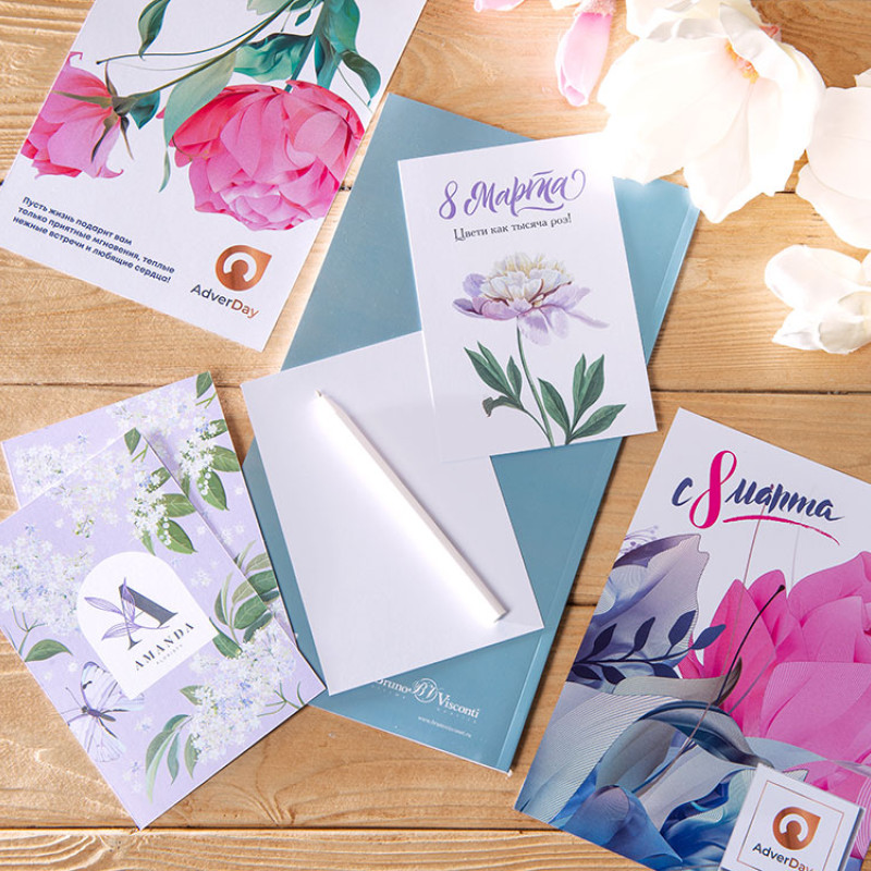 Открытка под запечатку, А6 Открытка под запечатку, А6