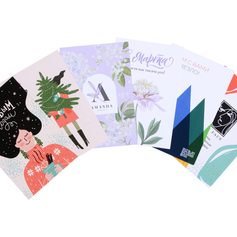 Открытка под запечатку, А6 Открытка под запечатку, А6