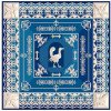 Платок "Птица дивная", синий