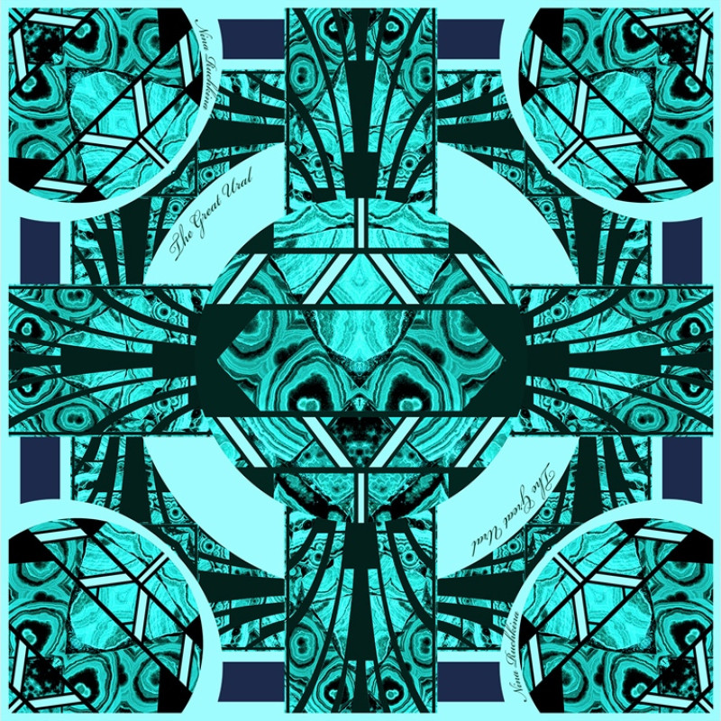 Платок «Малахитовая шкатулка»