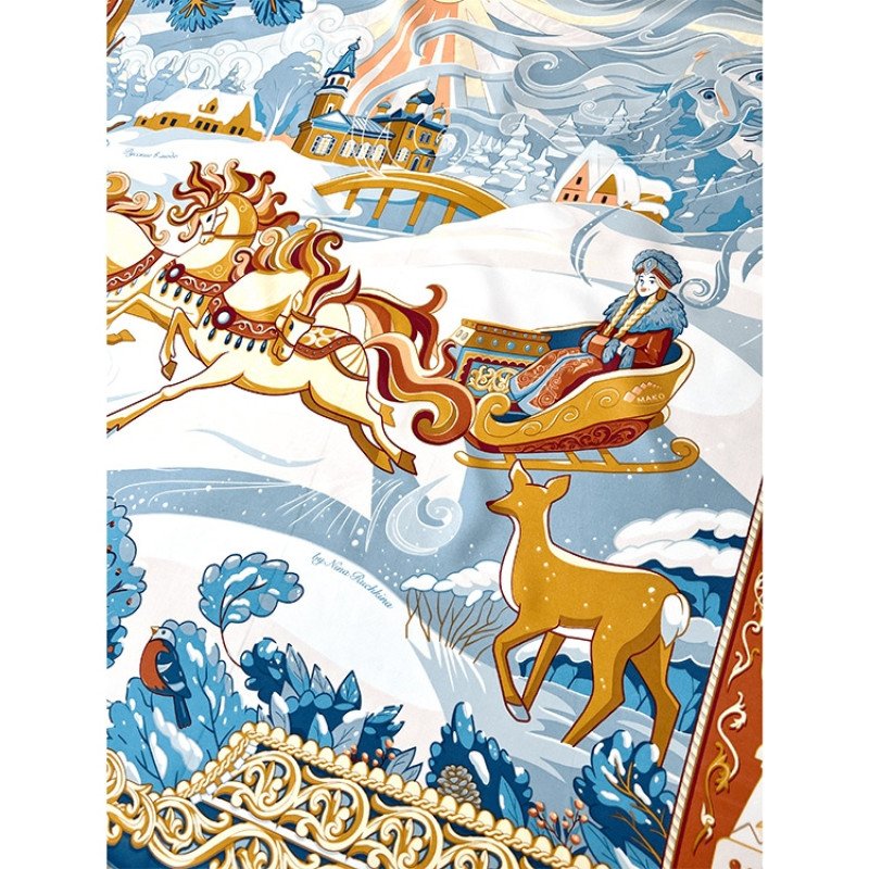 Платок «Русская зима»