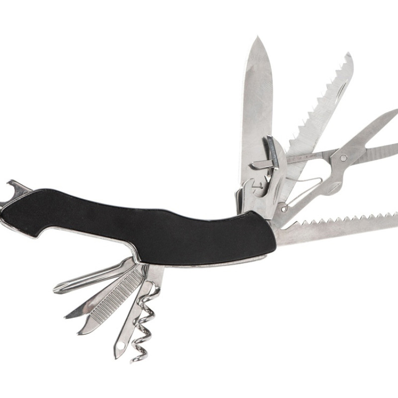 Мультитул-складной нож Demi 11-в-1, серебристый/черный