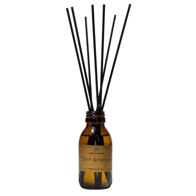 Ароматический диффузор с палочками, Африка: бергамот и жасмин, мускус, 100 мл