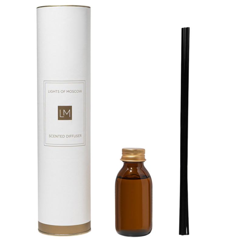 Ароматический диффузор с палочками, апельсин и жасмин, ваниль, 100 мл (без лого LM) Ароматический диффузор с палочками, апельсин и жасмин, ваниль, 100 мл (без лого LM)