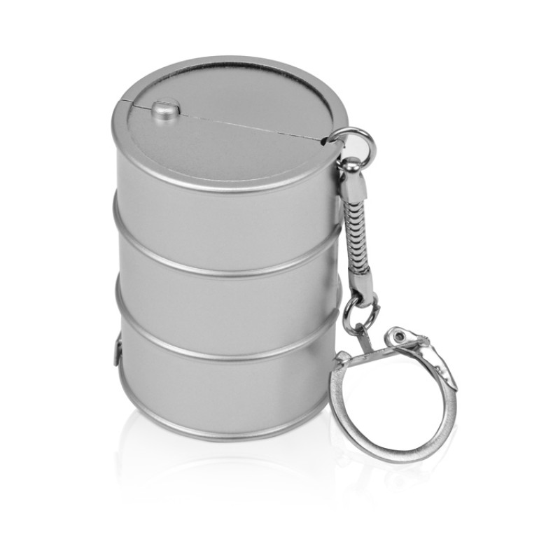 Брелок-рулетка "Баррель", 1 м., серебристый Брелок-рулетка "Баррель", 1 м., серебристый