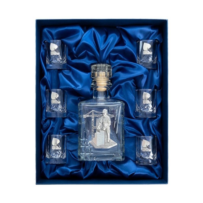 Набор со штофом СТРОИТЕЛЬНЫЙ