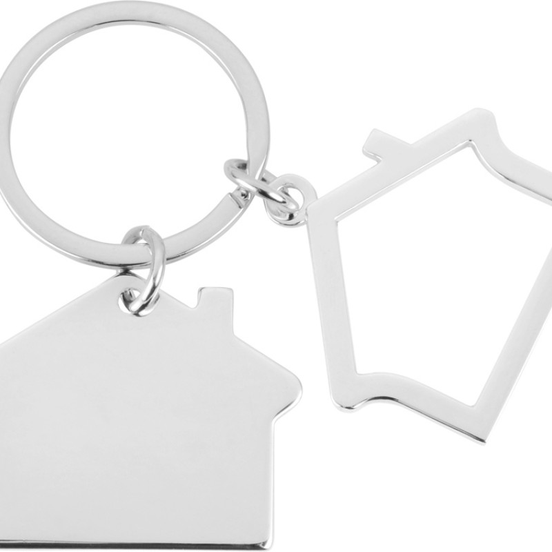 Брелок "Избушка", серебристый (Р)