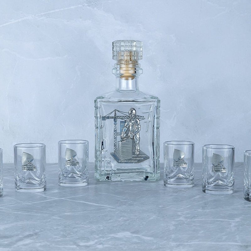 Набор со штофом СТРОИТЕЛЬНЫЙ