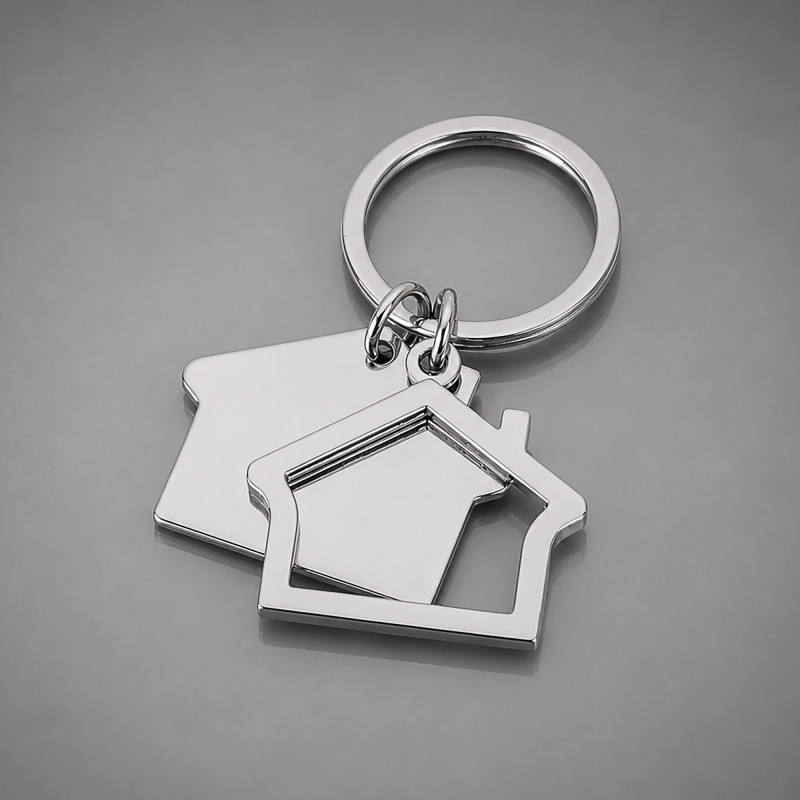 Брелок "Избушка", серебристый Брелок "Избушка", серебристый