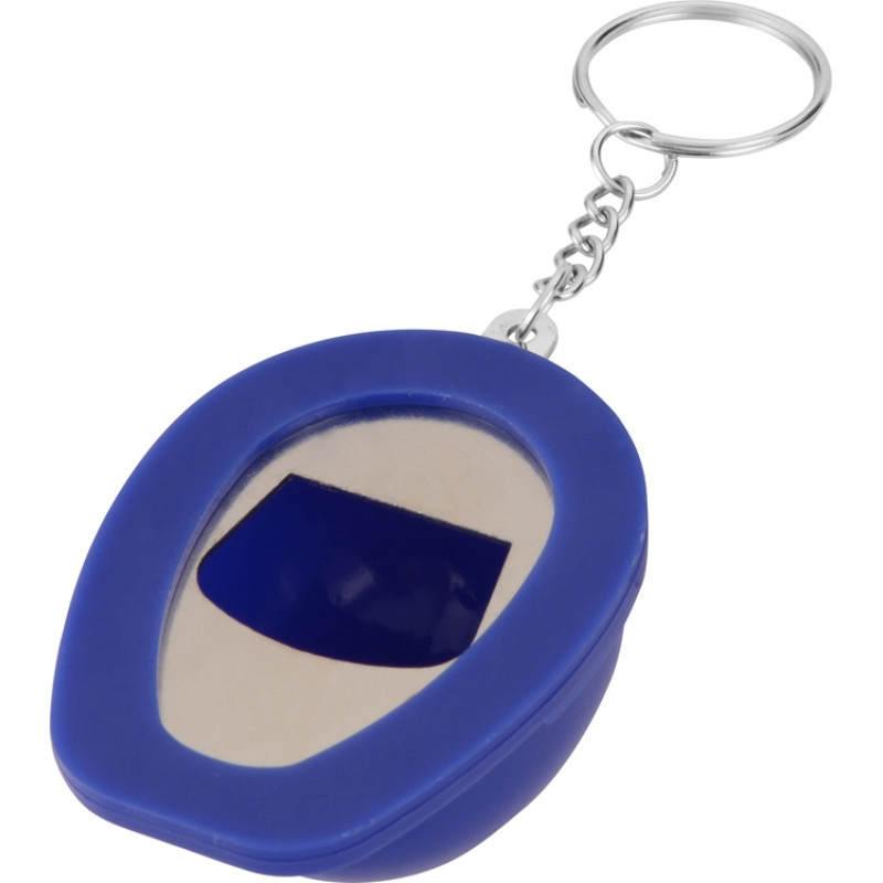 Брелок-открывалка "Каска", синий (Р)
