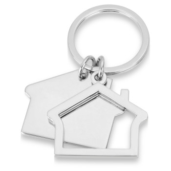 Брелок "Избушка", серебристый (Р)