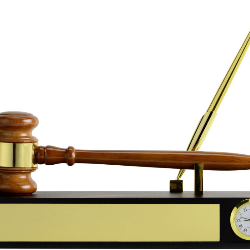 Настольный прибор «Финансовый директор», коричневый/золотистый (Р)